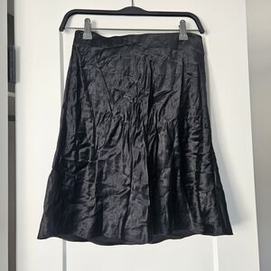 Babaton Elegant Black A-Line Skirt